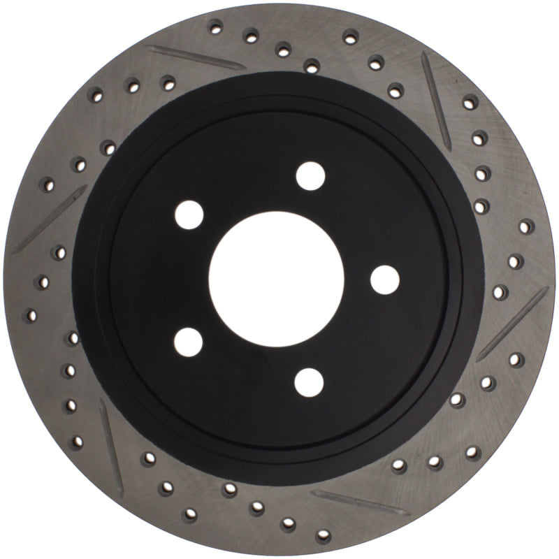 Stoptech 127.61087R 05-10 Ford Mustang Slotted & Drilled Right Rear Rotor