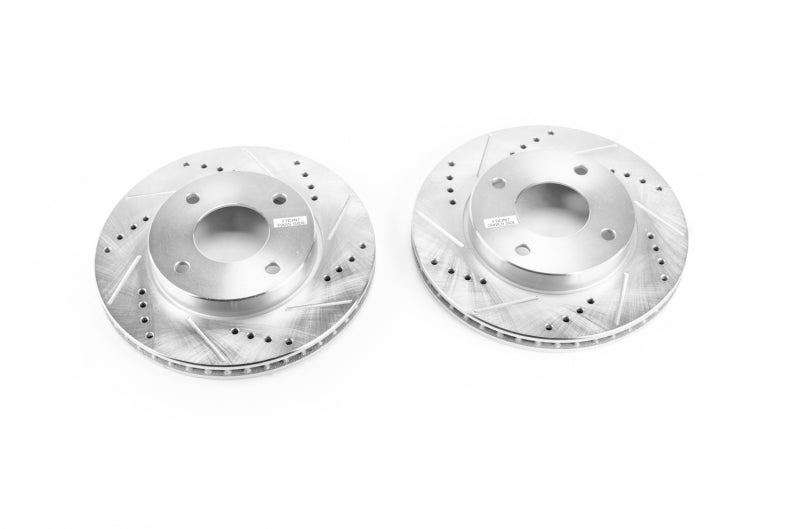 PowerStop fits Nissan 09-11 Versa Front Evolution Drilled & Slotted Rotors -