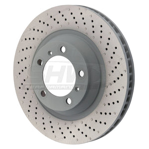 SHW Performance PFR39912 SHW 15-16 fits Porsche 911 Carrera 4 GTS w/o Ceramics Right Frt Drill-Dimp MB Brake Rotor (99135140401)
