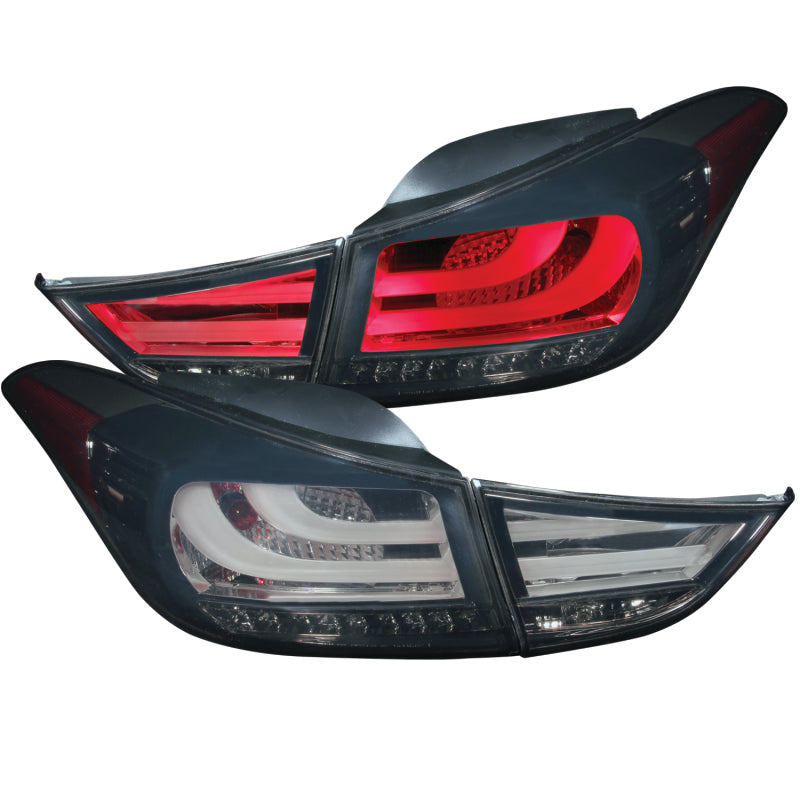 ANZO 321297 2013 fits Hyundai 11-20 Elantra LED Taillights Smoke 4pc