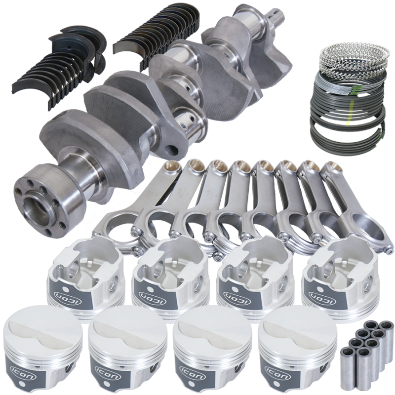Eagle 12302L060 fits Chevy LT1 350 1Pc 3.480in Crank 5.700in H-Beam -3.7cc 4.060in Pistons Rotating Assembly