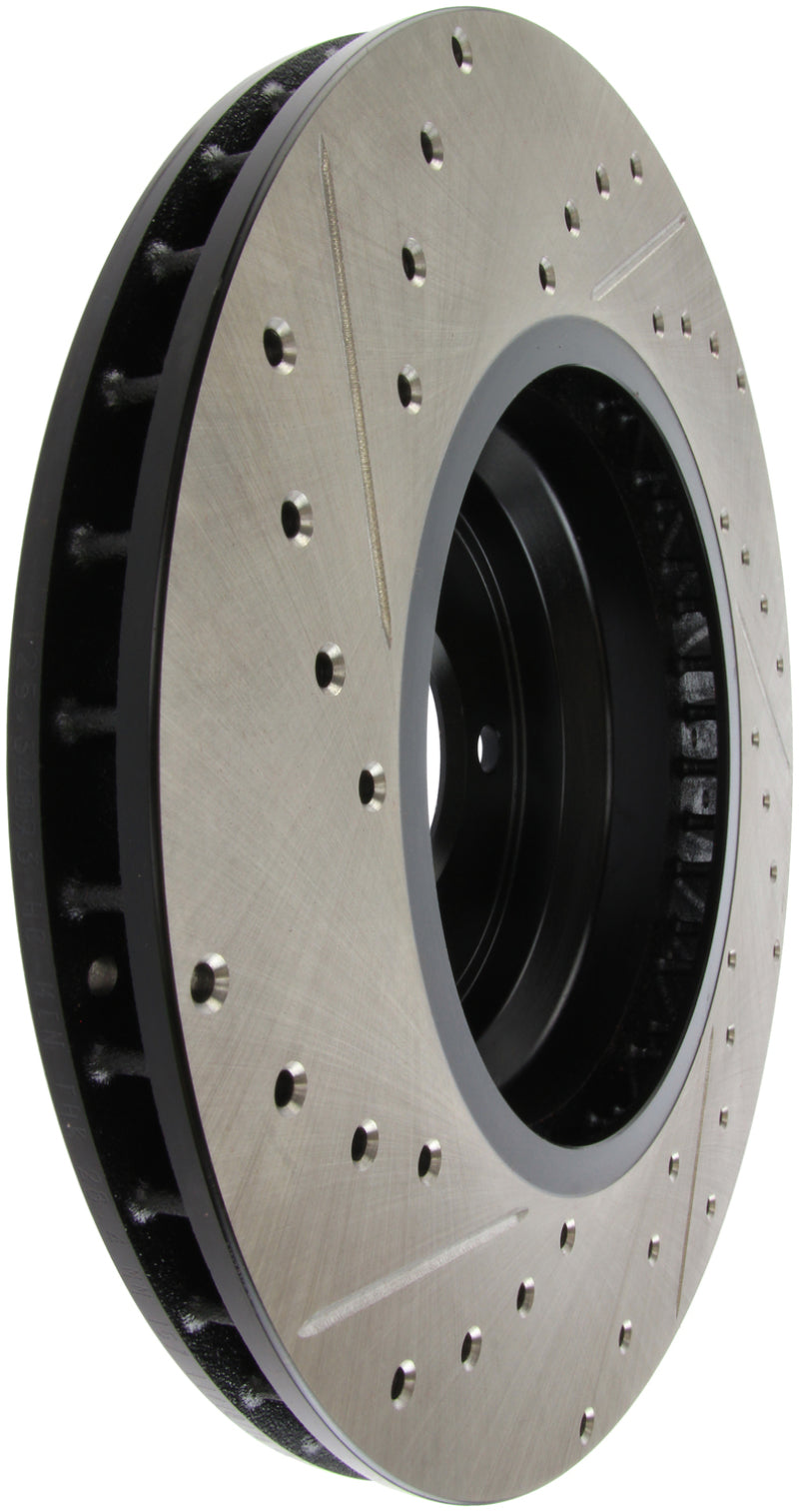 Stoptech 127.34093L 07-09 fits BMW 335 (E90/E92/E93) Slotted & Drilled Left Front Rotor