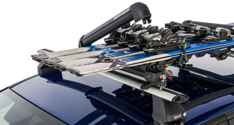 Rhino-Rack 574 Universal Ski/Snowboard Carrier - Fits 4 Pairs of Skis or 2 Snowboards - Black