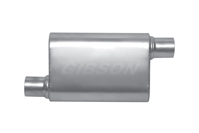 Gibson  BM0104 MWA Superflow Offset/Offset Oval Muffler - 4x9x14in/2.5in Inlet/2