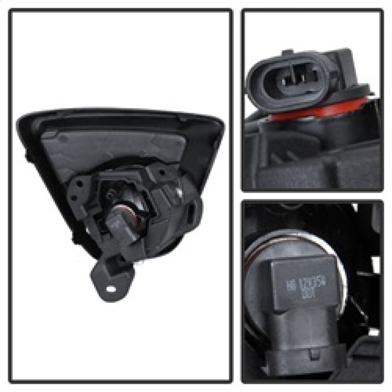 Spyder 5080264 fits Mazda 12-20 CX-5 2015 OEM Fog Light W/Universal Switch- Cle