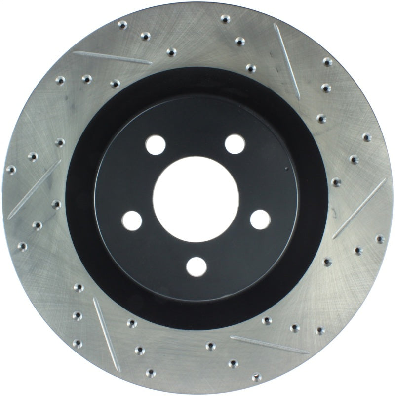 Stoptech 127.63063L SportStop fits Chrysler SRT-8 Front-L Drilled/Slotted Rotor