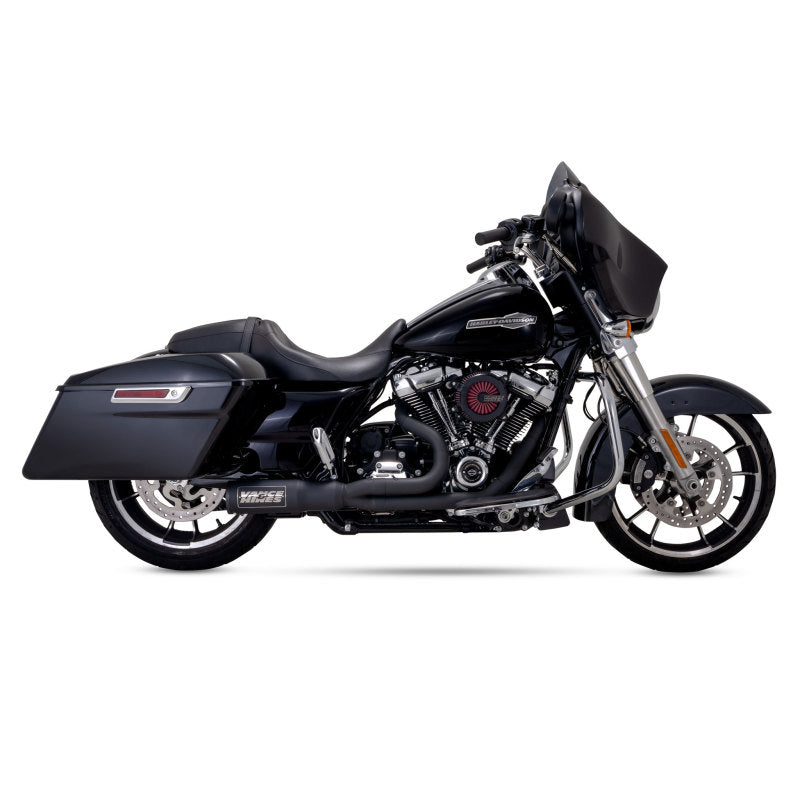 Vance 47321 & Hines HD HD Touring 17-22 HO 2-1 Black Full System Exhaust