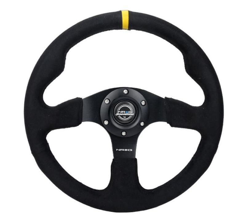 NRG RST-012SA RST-012SA Reinforced Steering Wheel Alcantara Steering Wheel w/