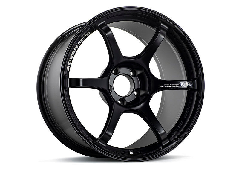 Advan YA48H44ESB RG-4 18x8.5 +44 5-114.3 Semi Gloss Black Wheel