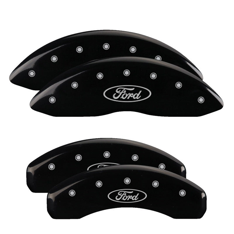 MGP 10256SFRDBK 21-24 fits Ford F150 Brake Caliper Covers - Front & Rear Set