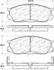 Stoptech 308.0552 Street Brake Pads - Rear
