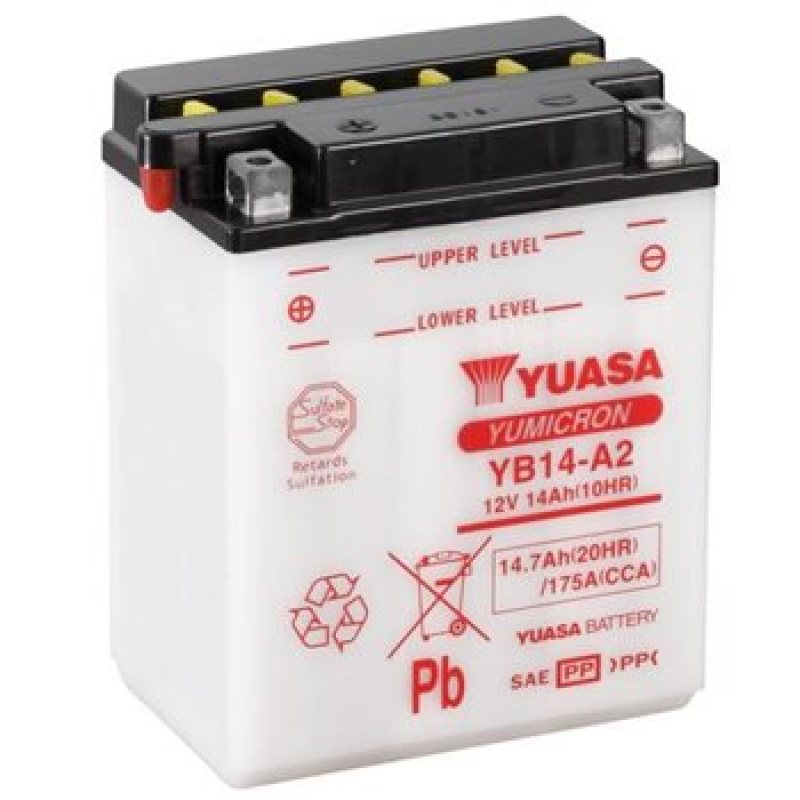 Yuasa YUAM2214YIND YB14L-A2 Yumicron CX 12 Volt Battery