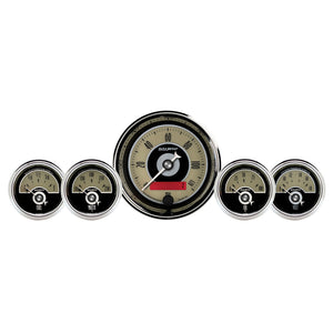AutoMeter 1100 AutoMeter Gauge Kit 5 Pc. 3-3/8in. & 2-1/16in. Elec. Speedometer Cruiser Ad