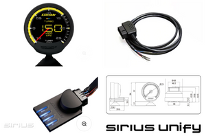 GReddy 16001760 Sirius OBD Set (Turbo Unify) - 74mm