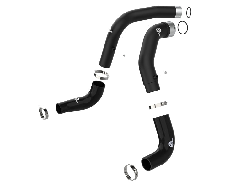 AFE 46-20434-B unner Black 3in Intercooler Hot & Cold Side Pipe Kit 20-21 fits