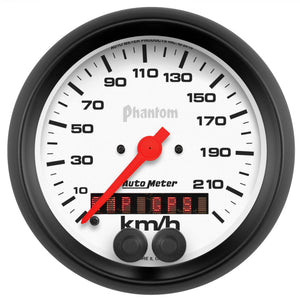 AutoMeter 5880-M Autometer Phantom 3-3/8in. 0-225KM/H (GPS) Speedometer Gauge