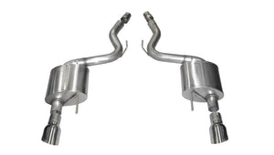 CORSA Performance 14326 Corsa 2015-2017 fits Ford Mustang GT 5.0 3in Axle Back Exhaust Polish Dual 4.5in Tip Sport
