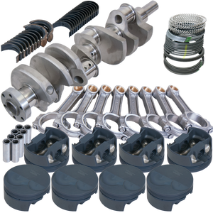 Eagle 64033030 fits Ford 302 TW Heads 3.400in Crank 5.400in I-Beam Rods -6cc 4.030in Pistons Rotating Assembly