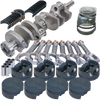 Eagle 64033030 fits Ford 302 TW Heads 3.400in Crank 5.400in I-Beam Rods -6cc 4.030in Pistons Rotating Assembly