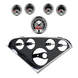 AutoMeter 2207-01 Autometer American Muscle Direct Fit Dash Kit 55-56 fits Chevrolet (1 x 3-3/8in. / 4 x 2-1/16in.)