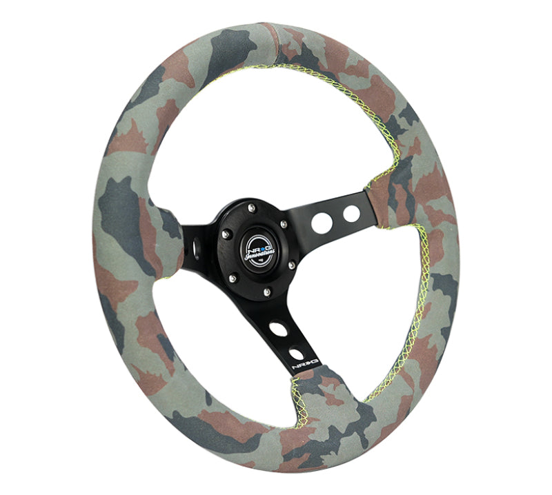 NRG RST-012S-CAMO RST-012S-CAMO Reinforced Steering Wheel Sport/Suede Steering