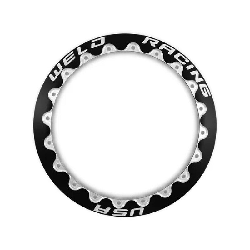 Weld P650-5299B Double Beadlock Ring 16in. / 18-Hole Drag Ultra Lite - Black