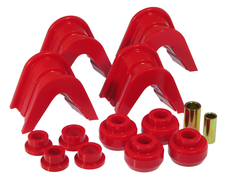 Prothane 883 fits Ford 66-79 Trucks 14-Piece Bushing Set - 4deg Offset - Red