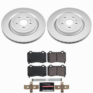 Power Stop 09-19 Cadillac CTS Rear Z23 Coated Brake Kit