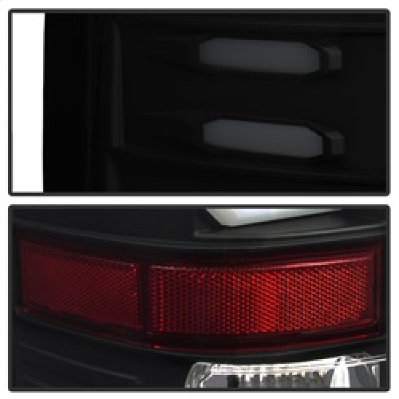 Spyder 5083784 fits GMC 16-20 Sierra 2017 Light Bar LED Tail Lights - Black Smo