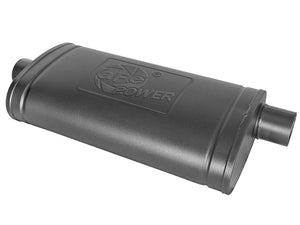AFE 49M00016-B orce-Xp 409 SS Muffler w/ Black Finish 3in Center/Offset 22in L