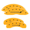 MGP 12204SDD3YL 4 Caliper Covers Engraved Front & Rear 11-18 fits Dodge Durango