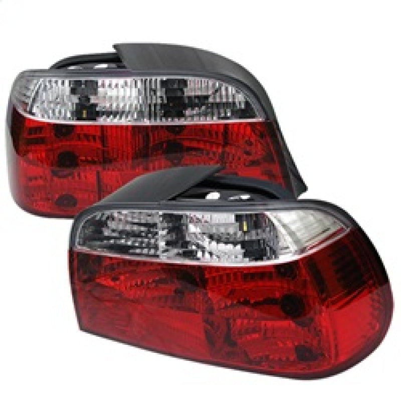 Spyder 5000651 fits BMW 95-01 E38 7-Series Crystal Tail Lights Red Clear ALT-YD-BE3895-RC