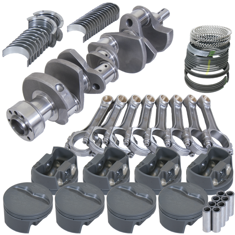 Eagle 13022L000 fits Chevy LT1350 1Pc 3.480in Crank 6.000in I-Beam Rods -5cc 4.000in Pistons Rotating Assembly