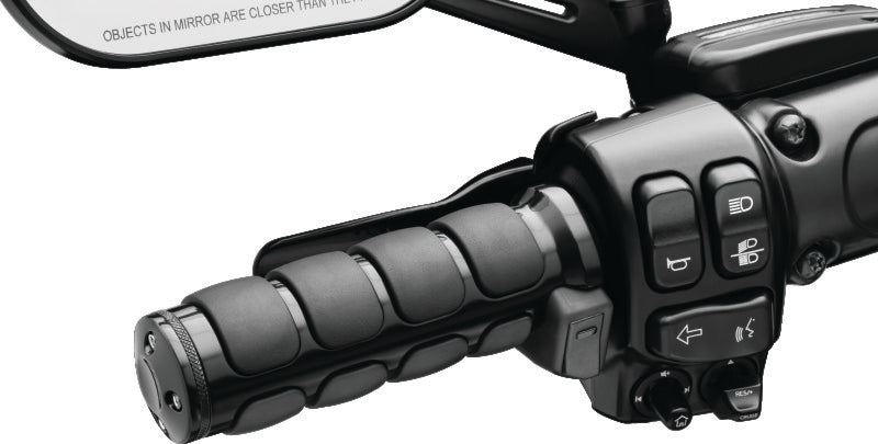 Kuryakyn 6473 Kuryakyn Heated ISO Grips Dual Cable Gloss Black