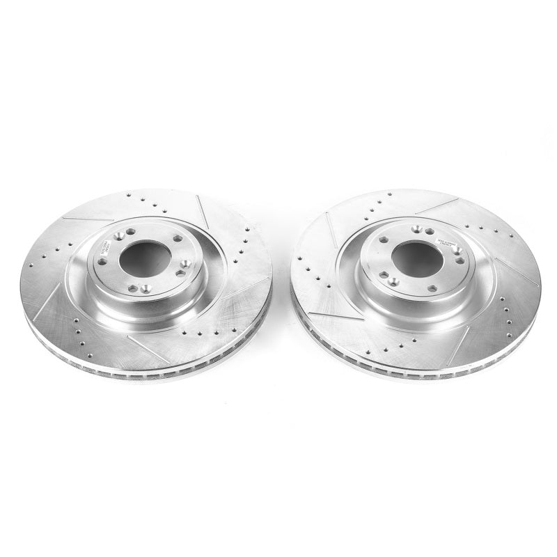 PowerStop fits Hyundai Equus Front Evolution Drilled & Slotted Rotors - Pair