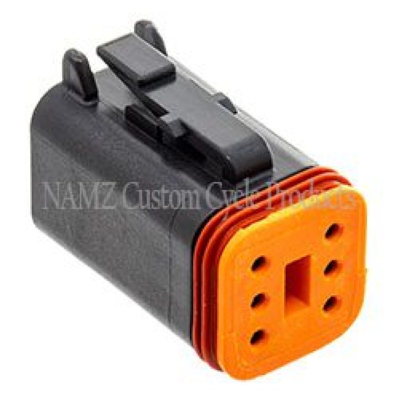 NAMZ DP-6B Deutsch DT Series 6-Wire Plug & Wedgelock - Black (Repl. HD 721BK)