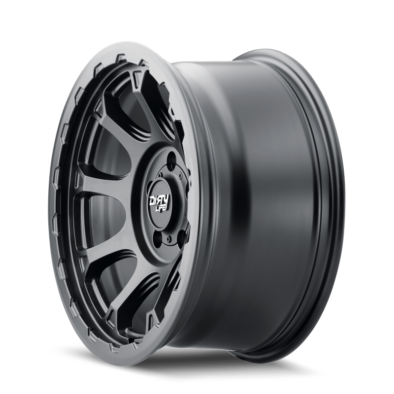 Dirty Life 9307-7873MB 9307 Drifter 17x8.5/5x127 BP/-6mm Offset/78.1mm Hub Matte Black Wheel - Beadlock