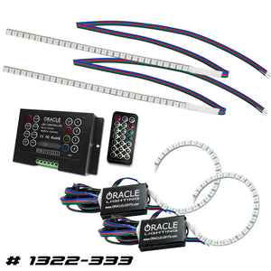 ORACLE Lighting 1322-333 Oracle 15-17 fits Ford Focus RS/ST DRL Upgrade w/ Halo Kit - ColorSHIFT w/ 2.0 Controller