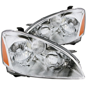 ANZO 121259 2002-2004 fits Nissan Altima Crystal Headlights Chrome
