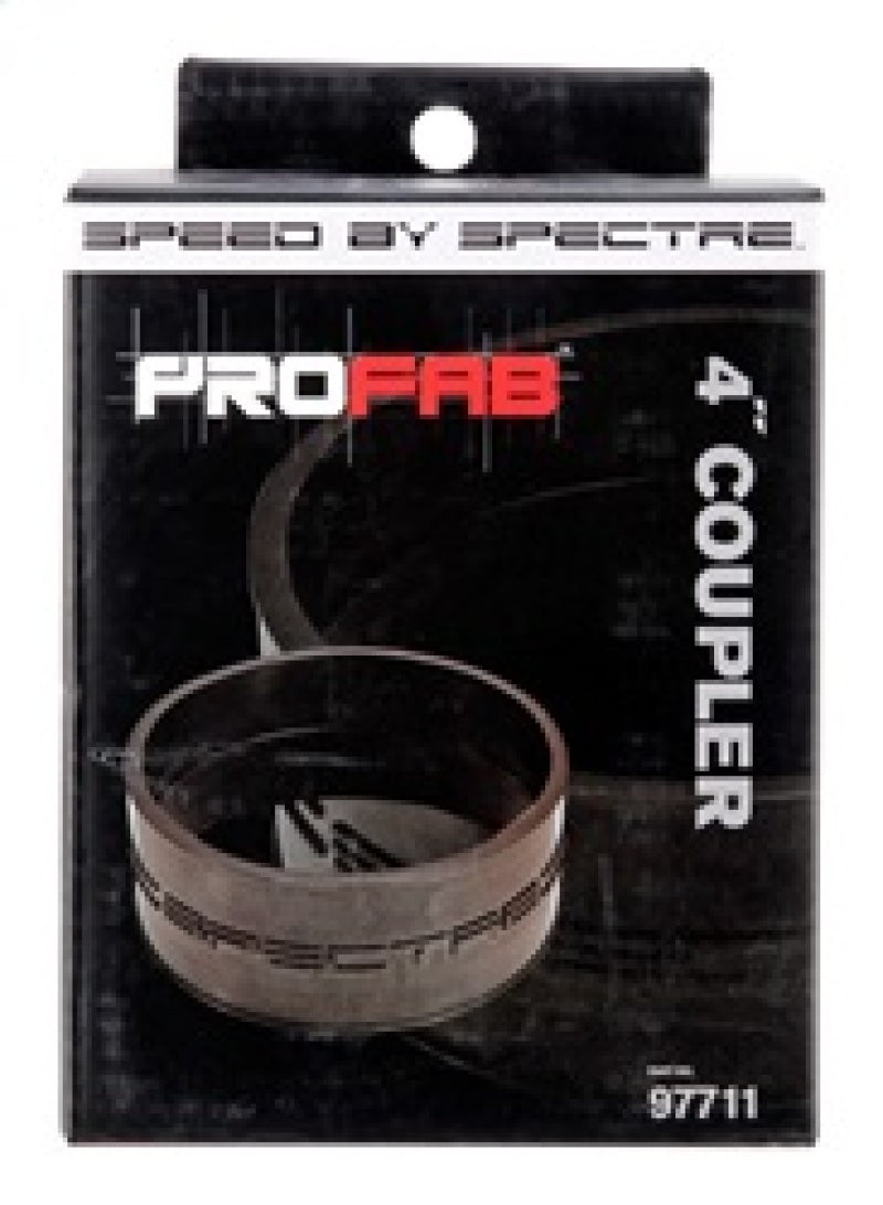 Spectre 97711 Coupler 4in. ID - Black