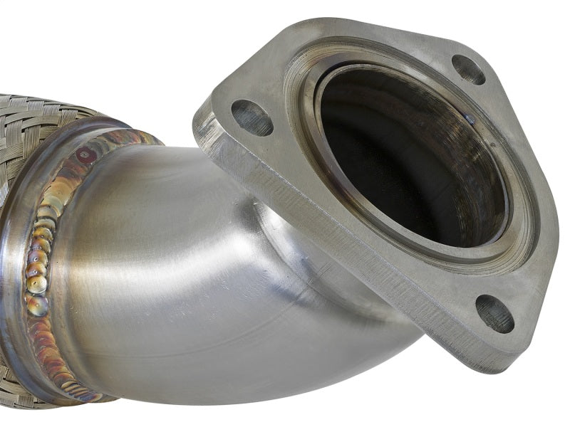 AFE 49-36617 d Steel 3in Rear Down-Pipe/Mid Pipe 2017+ fits Honda Civic Type R