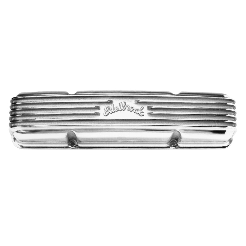 Edelbrock 4145 Valve Cover Classic Series fits Chevrolet 1959-1986 262-400 CI V8 Polshed