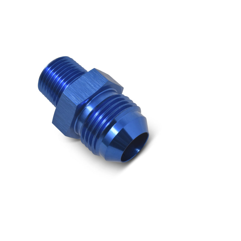 Russell 660480 Performance -8 AN to 3/8in NPT Straight Flare to Pipe (Blue)
