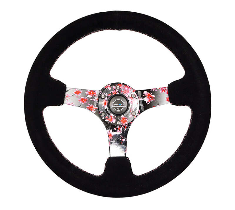 NRG RST-036SAK-S RST-036SAK-S Reinforced Steering Wheel 3in Deep Pink Sakura