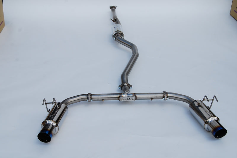 Invidia HS22HS4GD1STL 2022+ fits Honda Civic Si (1.5T) 70mm N1 Cat Back Exhaust - Burnt TI Tips