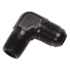 Russell 660883 Performance -10 AN to 1/2in NPT 90 Degree Flare to Pipe Adapter (Black)