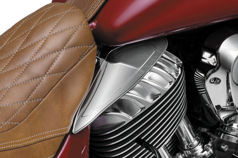 Kuryakyn 7181 Kuryakyn Saddle Shields Heat Deflectors 14-Up Indian Models(excluding Scout) Smoke