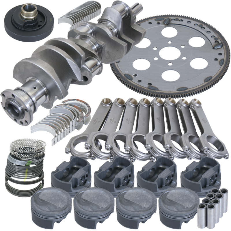 Eagle B42105030 fits Oldsmobile 455 4.500in Crank 7.100in H-Beam -22cc Inv Dome 4.155in Pistons Balanced Assembly