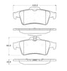 Stoptech 308.1095 Street Touring 07-09 Mazdaspeed3 / 06-07 Mazdaspeed6 Rear Brake Pads