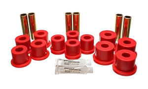 Energy Suspension 3.2113R fits GM C20/C30 Spring & Shackle Set - Red